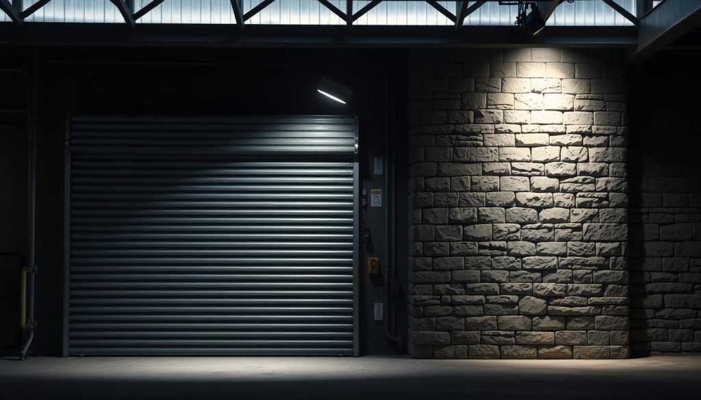 Garage Door vs Stone Wall